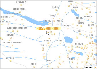 map of Hussain Khān