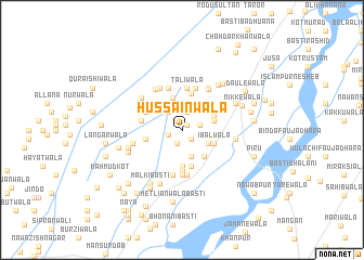 map of Hussainwāla