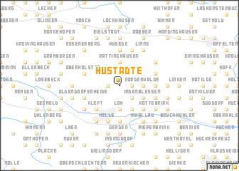 map of Hustädte