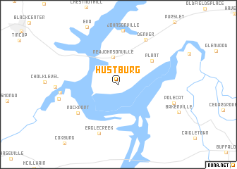 map of Hustburg