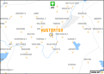 map of Hustomten