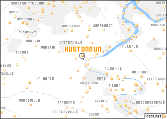 map of Huston Run