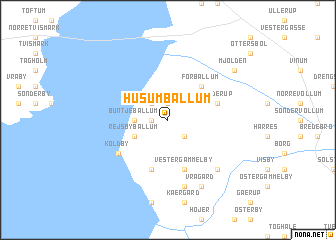 map of Husum-Ballum