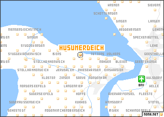 map of Husumerdeich