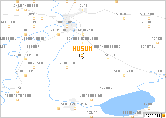 map of Husum