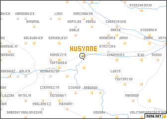 map of Husynne