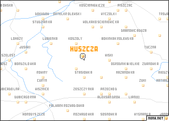 map of Huszcza