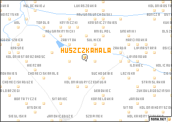 map of Huszczka Mała