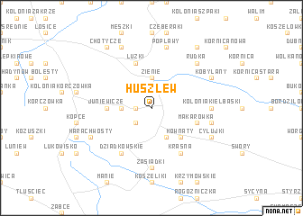map of Huszlew