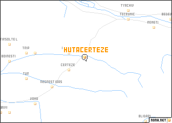 map of Huta Certeze