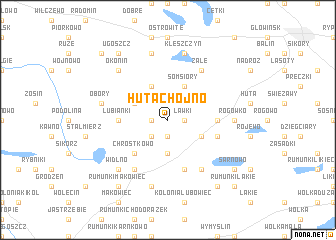 map of Huta Chojno