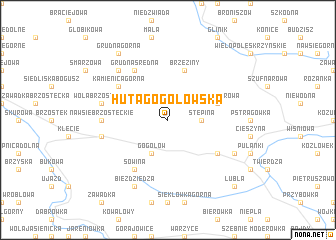 map of Huta Gogołowska