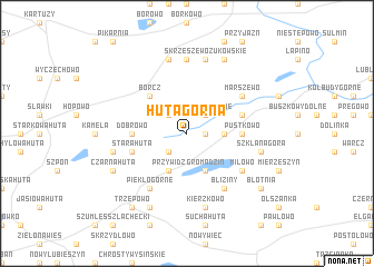 map of Huta Górna