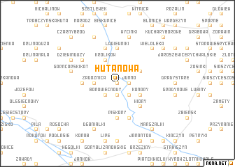 map of Huta Nowa