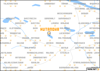 map of Huta Nowa