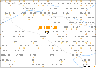 map of Huta Nowa