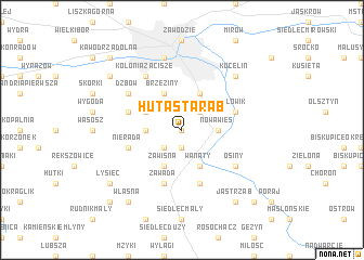 map of Huta Stara B