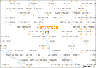 map of Huta Stara