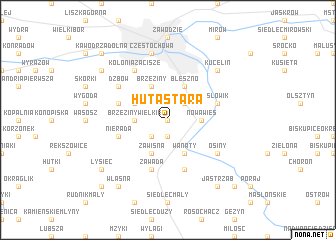 map of Huta Stara