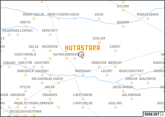 map of Huta Stara
