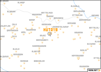 map of Ḩuţayb