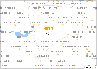 map of Huta