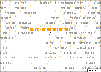 map of Hutchensons Turret