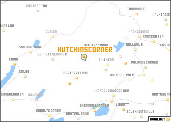 map of Hutchins Corner