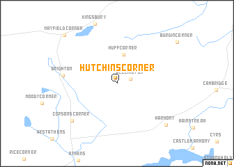 map of Hutchins Corner