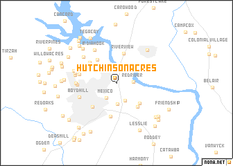 map of Hutchinson Acres