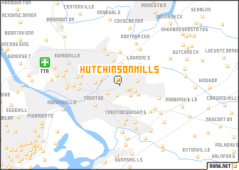 map of Hutchinson Mills