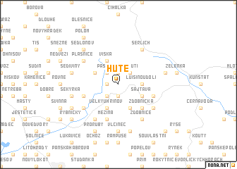 map of Hutě