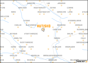 map of Hutisko