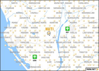 map of Hu-ti
