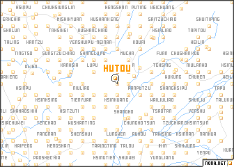 map of Hu-t\