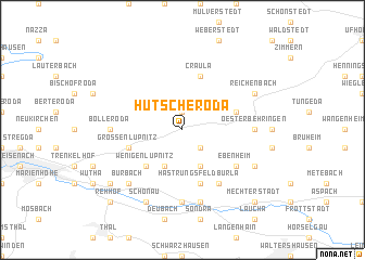 map of Hütscheroda