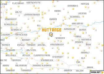 map of Huttange