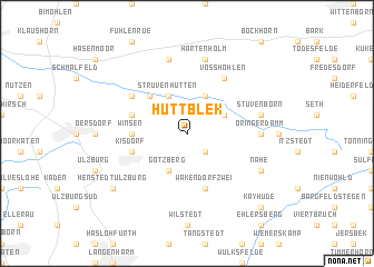 map of Hüttblek