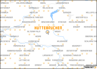 map of Hüttebrüchen