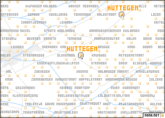 map of Huttegem