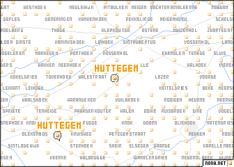 map of Huttegem