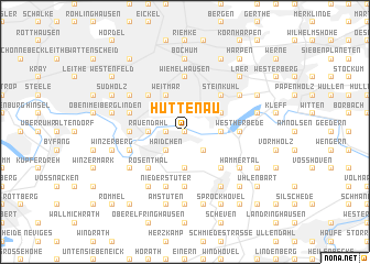 map of Hüttenau