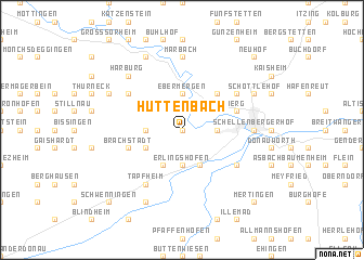 map of Huttenbach