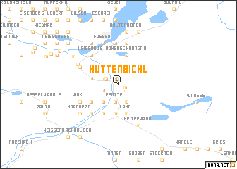 map of Hüttenbichl