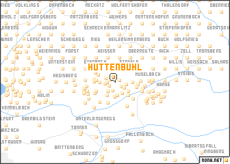 map of Hüttenbühl