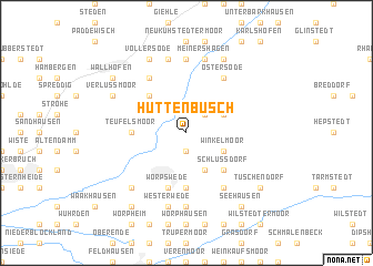 map of Hüttenbusch