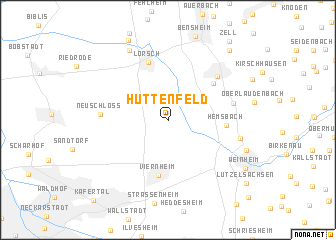 map of Hüttenfeld