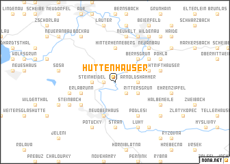 map of Hüttenhauser