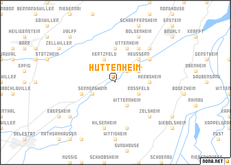 map of Huttenheim