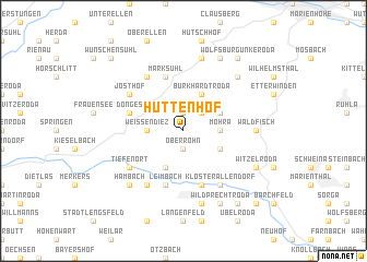 map of Hüttenhof